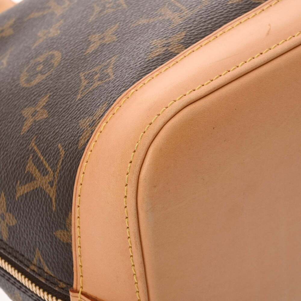 LOUIS VUITTON Authentic Brown Monogram Canvas Alma Bag - Picture 8 of 11